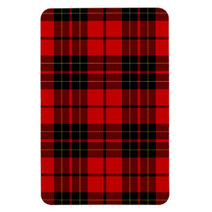 Brodie tartan red black plaid magneet