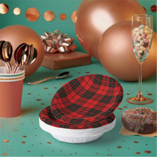 Brodie tartan red black plaid papieren kommen