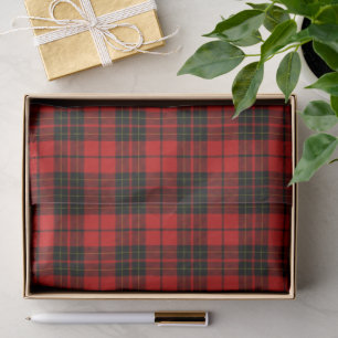 Brodie tartan red black plaid tissuepapier