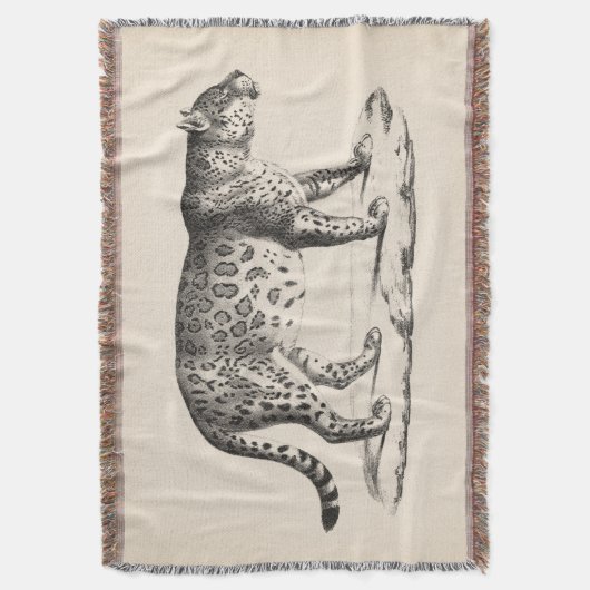 Brodtmann Leopard Sketch Deken (Voorkant Verticaal)