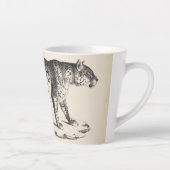 Brodtmann Leopard Sketch Latte Mok (Rechts)