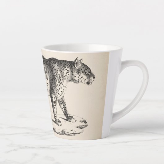 Brodtmann Leopard Sketch Latte Mok (Rechts)