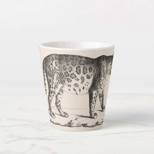 Brodtmann Leopard Sketch Latte Mok (Voorkant)