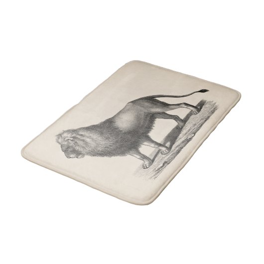 Brodtmann Lion Sketch Badmat (Gekanteld)