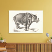 Brodtmann Rhinoceros Sketch Canvas Afdruk (Insitu (Woonkamer))