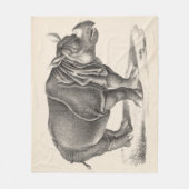 Brodtmann Rhinoceros Sketch Fleece Deken (Voorkant)