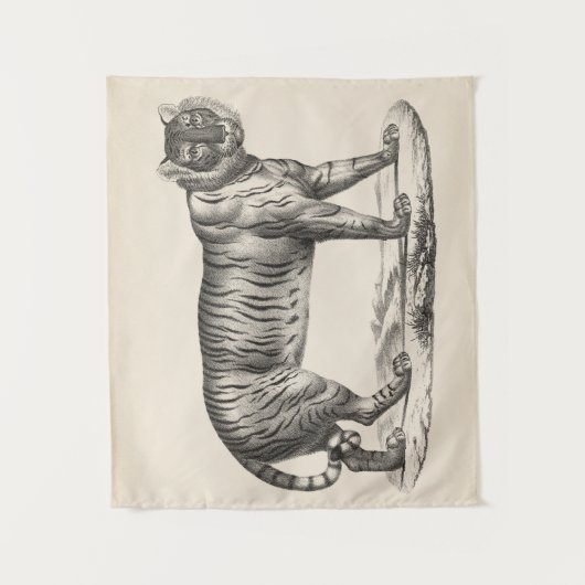 Brodtmann Tiger Sketch Wandkleed (Voorkant)