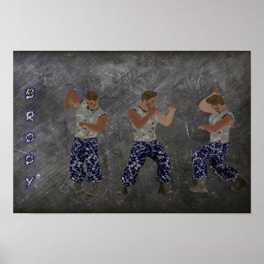 Brody Fighter Poster (Voorkant)