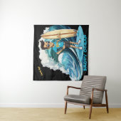 Brody Ocean Wavecrest Wandkleed (In situ)