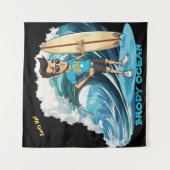 Brody Ocean Wavecrest Wandkleed (Voorkant)