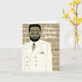 Broeder Birthday, Afrikaans-Amerikaans Kaart (Gele Bloem)