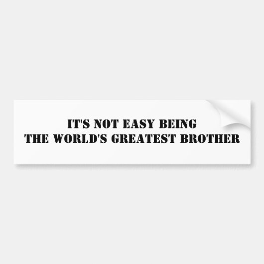 Broeder Bumpersticker (Voorkant)