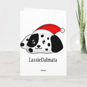 Broeder Dalmatiër 2 Feestdagen Kaart (Achterkant)