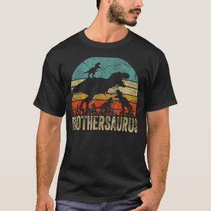 Broeder Dinosaurus Brothersaurus 3 Twee Kinder Chr T-shirt