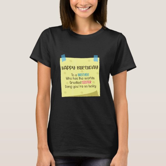 Broeder grootste zus t-shirt (Voorkant)