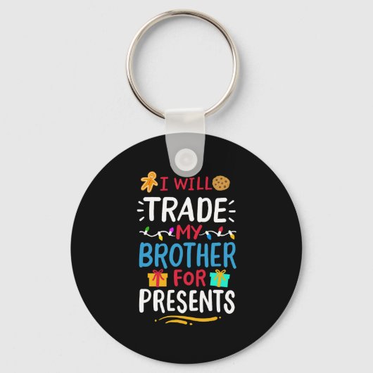 Broeder kerstfeest sleutelhanger (Voorkant)