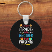 Broeder kerstfeest sleutelhanger (Voorkant)