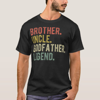 Broeder oom Godfather Legend, grappige kerstmis G T-shirt