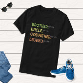 Broeder oom Godfather legend sinds jaar Aangepast T-shirt