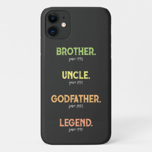 Broeder oom Godfather legend sinds jaar iPhone 11 Hoesje