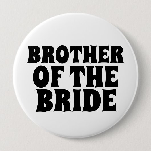 BROEDER VAN DE BRIDE BUTTON BADGE (Voorkant)