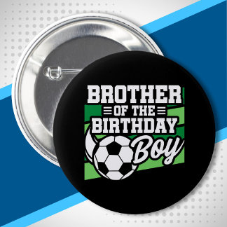 Broeder van de voetbalwedstrijd - Boys Voetbal Ronde Button 5,7 Cm
