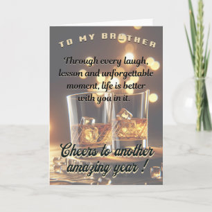 Broeder Verjaardag Kaart, 5 x 7 opvouwbaar Kaart