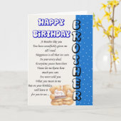 Broeder Verjaardagskaart Kaart (Gele Bloem)