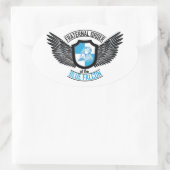 Broederlijke Orde van de Blue Falcon Sticker (Tas)