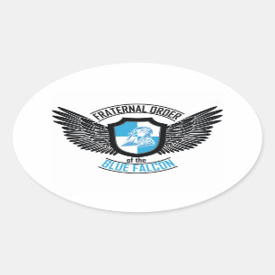 Broederlijke Orde van de Blue Falcon Sticker