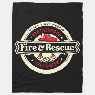 Broederschap brandweerlieden fleece deken