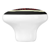 Broederschap brandweerlieden keramische knop (Zijkant)