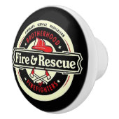 Broederschap brandweerlieden keramische knop (Rechts)