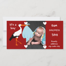 Broederschap Cigogne It's a boy Aankondiging