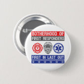 broederschap van de eerstehulpverleners ronde button 5,7 cm (Voorkant /achterkant)