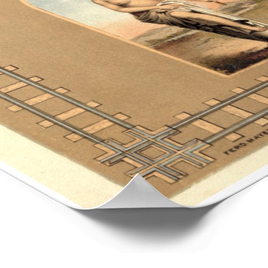 Broederschap van locomotiefingenieurs poster (Hoek)