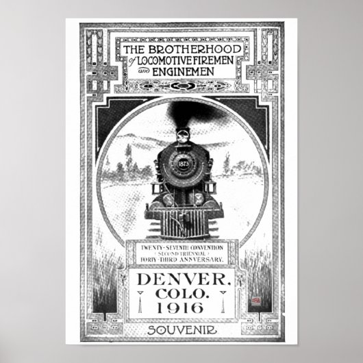 Broederschap van locomotieven en brandweermannen P Poster (Voorkant)