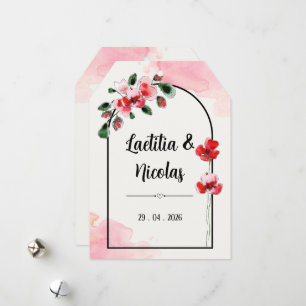 Broeding "Coquelicots" Feestdagenkaart