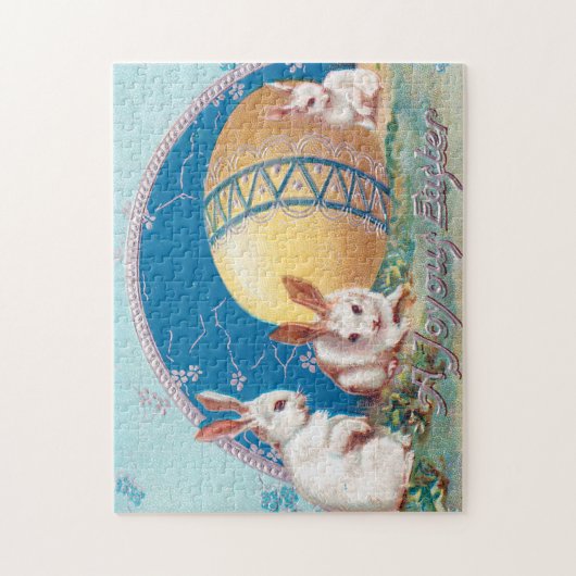 broedkonijnen met paaseieren legpuzzel (Verticaal)