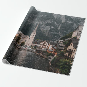 BROEIEN EN WITTE CONCRETE BOUWEN NAAR DE VORM VAN CADEAUPAPIER