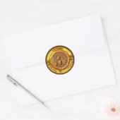 BROEIENDE WAXSEAL VOOR BEEKEEPERS RONDE STICKER (Envelop)