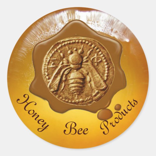 BROEIENDE WAXSEAL VOOR BEEKEEPERS RONDE STICKER (Voorkant)