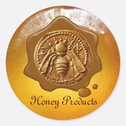 BROEIENDE WAXSEAL VOOR BEEKEEPERS RONDE STICKER (Voorkant)