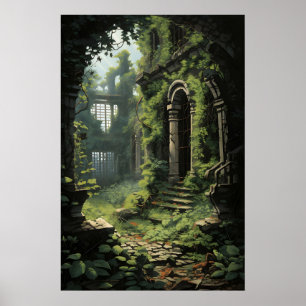 Broeikas Klimop Varens Print, Donkere Academische Poster