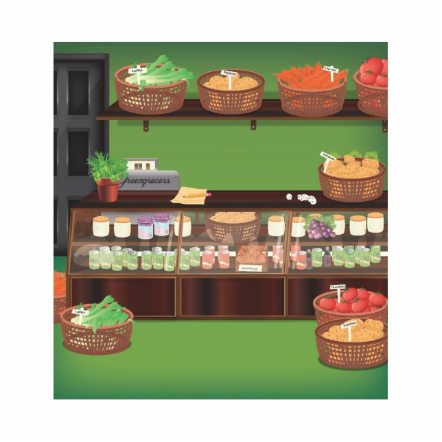 Broeikasgassenwinkel Staand Fotobeeldje (Voorkant)