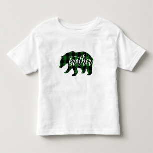 Broer Beer Groene Ruit Kinder Shirts