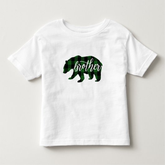 Broer Beer | Groene ruit Kinder Shirts (Voorkant)