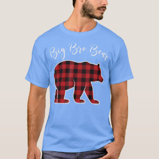 Broer Beer Pajama Red Buffalo Xmas familie T-shirt
