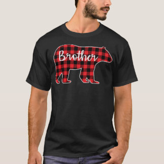 Broer Beer Rood geplakt ontwerp-serie op maat van  T-shirt