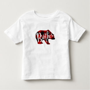 Broer Beer Rustic Red Buffalo Spelfamilie Kinder Shirts
